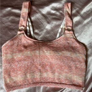 Aerie Pink and Cream Knit Top